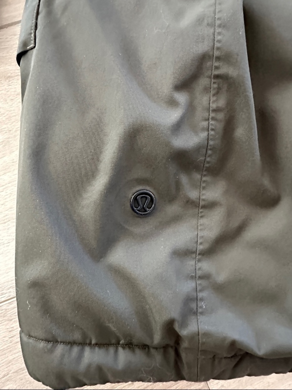 Lululemon Hooded Long Puffer Coat - Olive - Picture 5 of 5